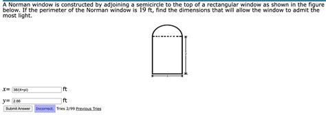 cliffton m. fischbach|A Norman window is constructed by adjoining a semicircle to ...